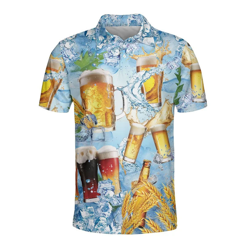 3D Printed Hawaiian Beer Polo  - Polo Shirt Equestrian recensione e prezzo