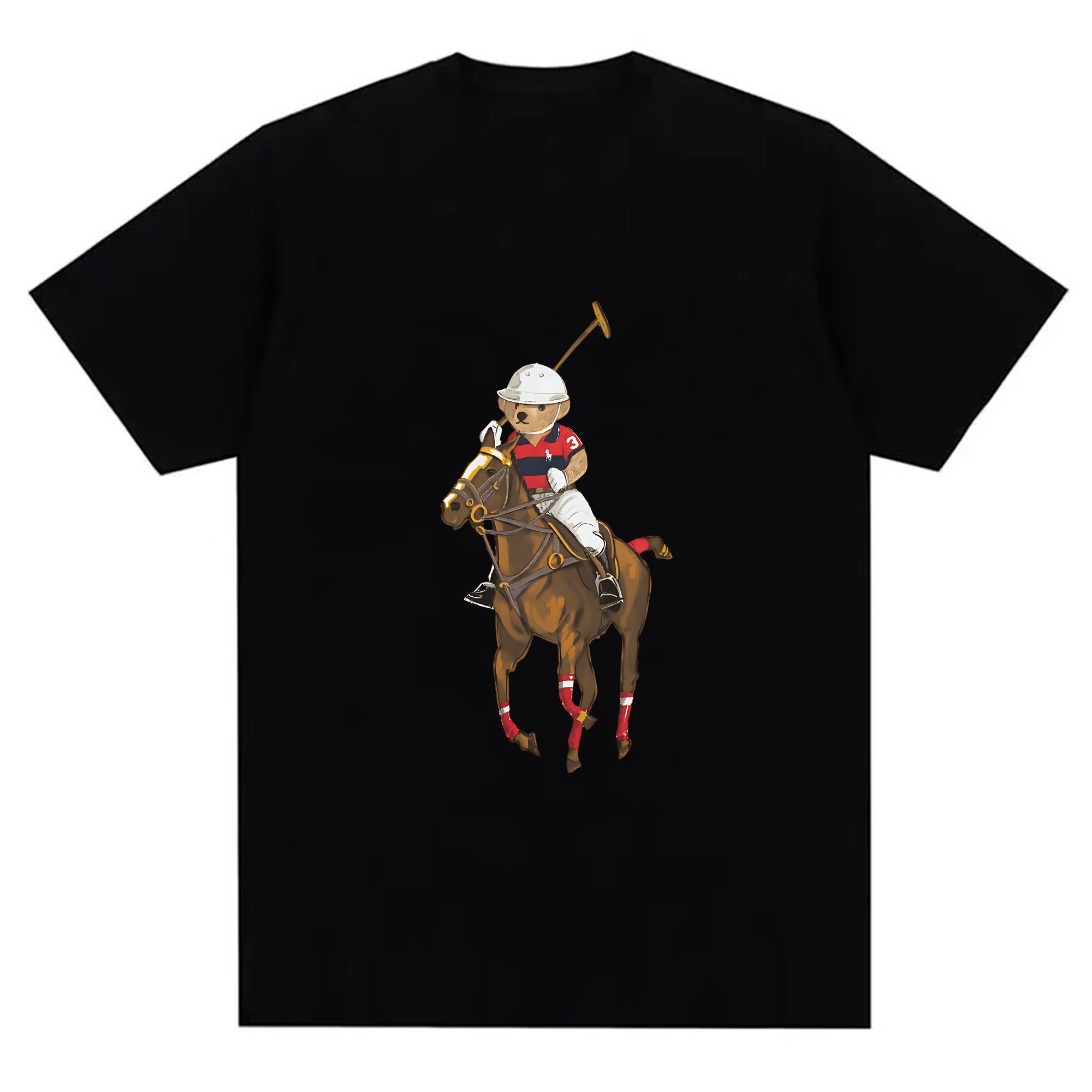 Men's Printed Short Sleeve T-S - Polo Shirt Equestrian recensione e prezzo