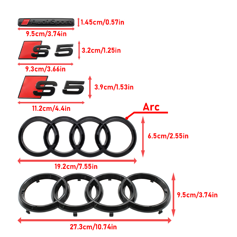 3D ABS Car Front Grille For Au - Outdoor Sport Logo recensione e prezzo