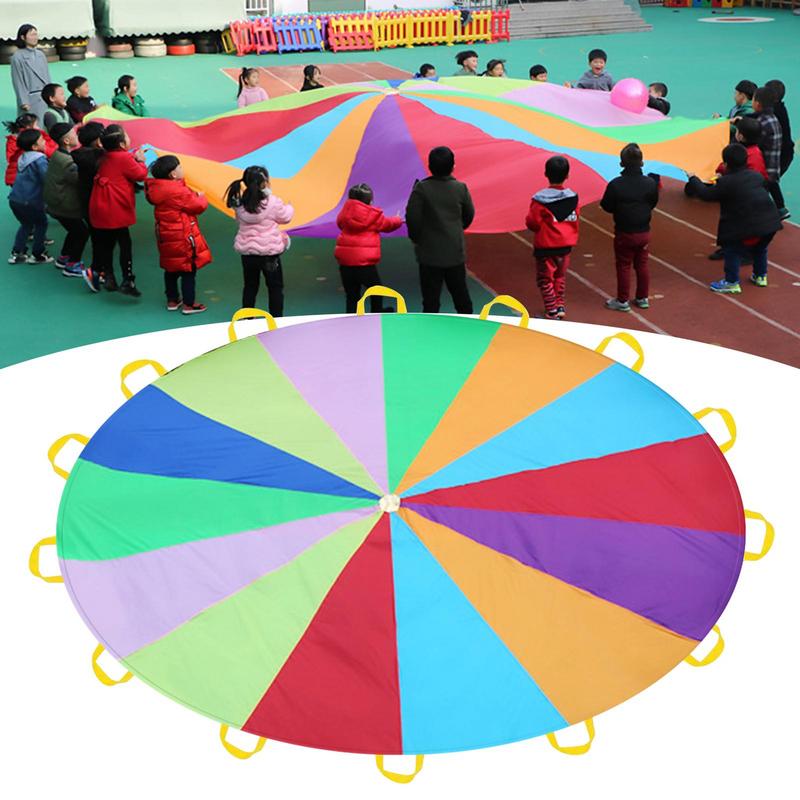 Rainbow Parachute For Kids Spo - Outdoor Sports Umbrella recensione e prezzo