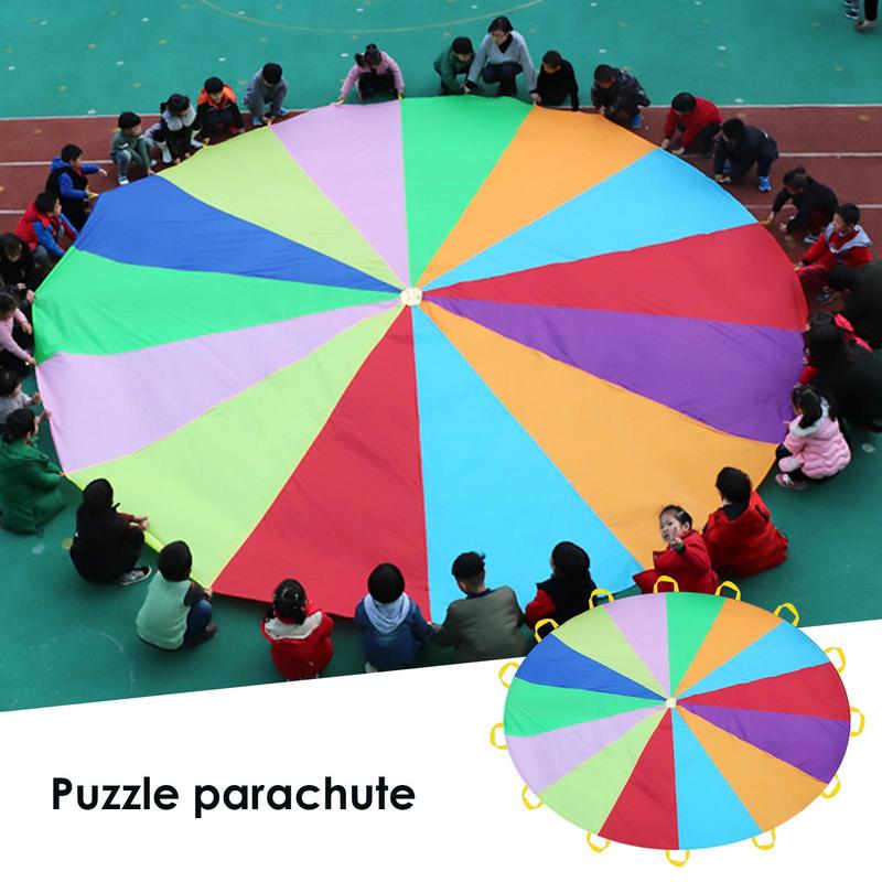 Rainbow Parachute For Kids Spo - Outdoor Sports Umbrella recensione e prezzo