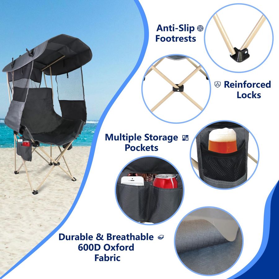 Camping Chairs Canopy Outdoor  - Outdoor Sports Umbrella recensione e prezzo