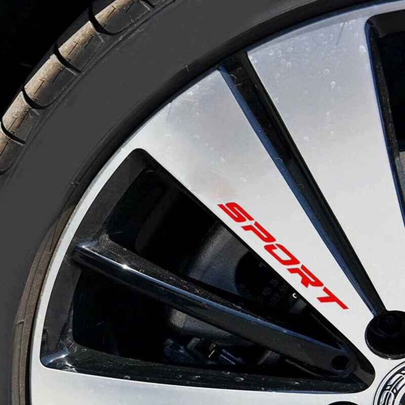 Fashion 4pc Car Stickers Wheel - Outdoor Sport Logo recensione e prezzo
