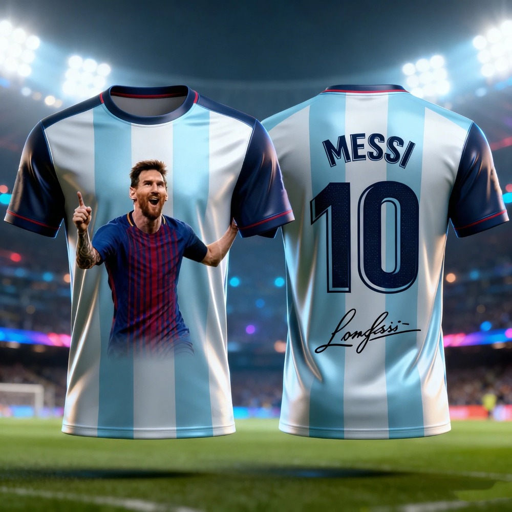 Messi  3D-printed Men's  Footb - Outdoor Sport Club recensione e prezzo